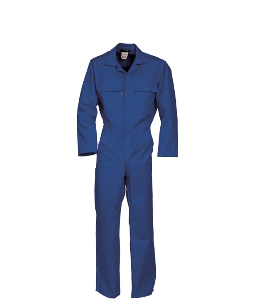 Havep overall 2090 | Korenblauw met drukknoop