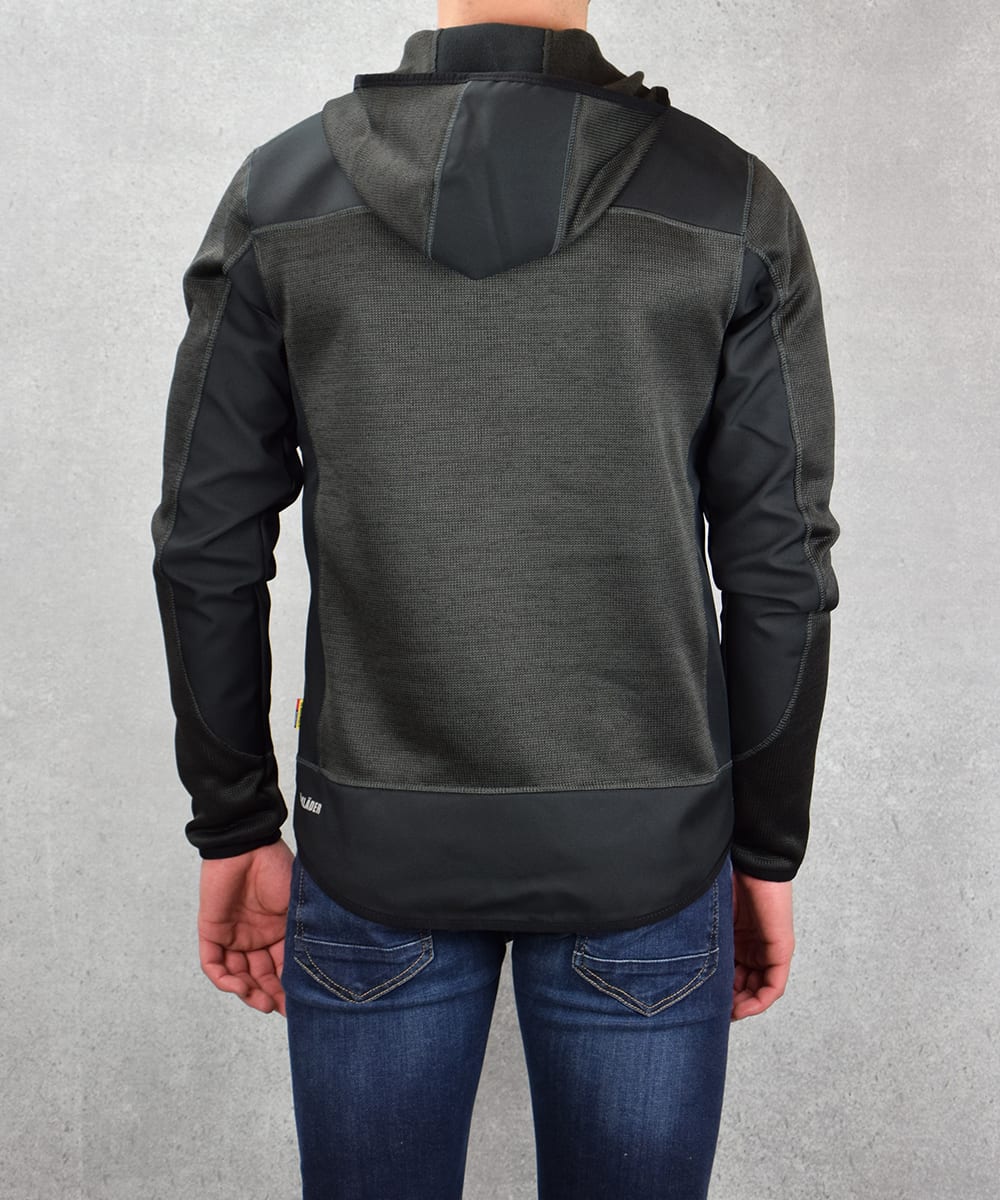 Blaklader gebreid vest met softshell | Grijs