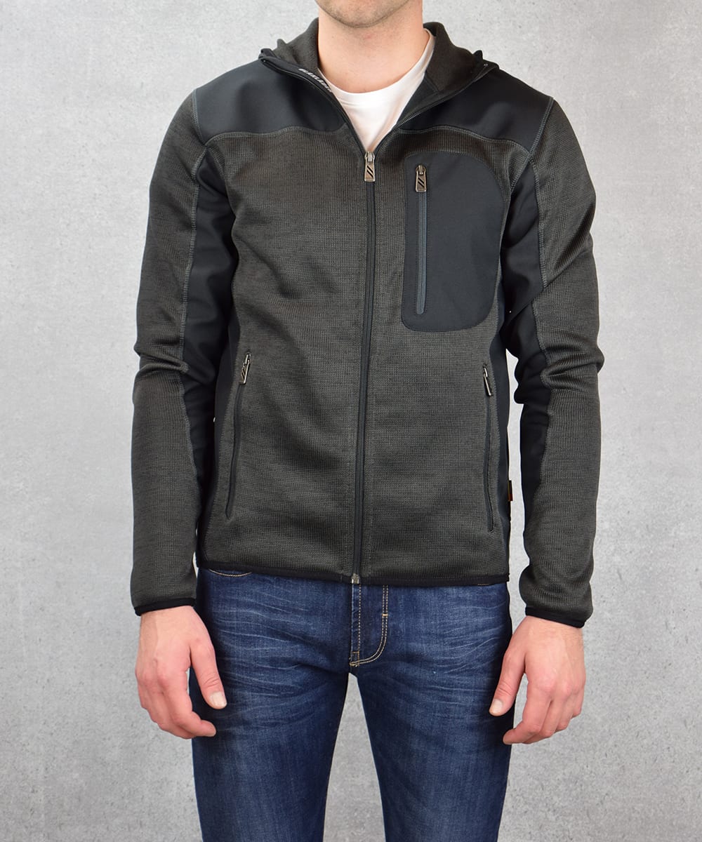 Blaklader gebreid vest met softshell | Grijs