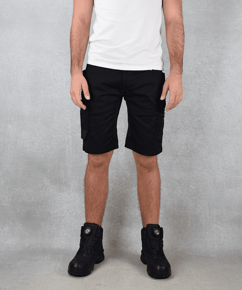 Dassy Axis korte werkbroek | Zwart