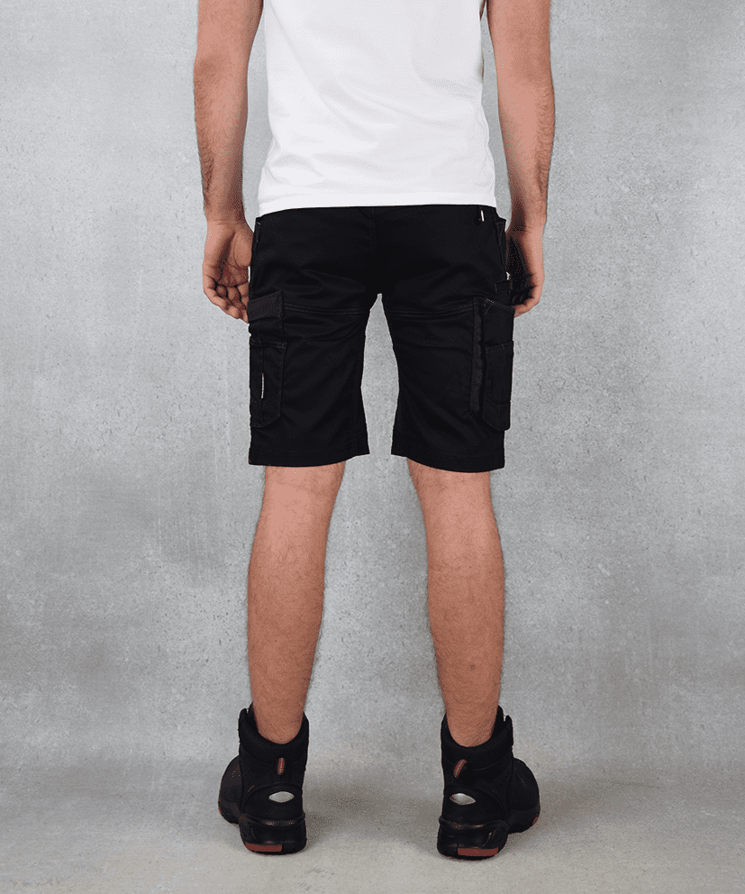 Dassy Axis korte werkbroek | Zwart