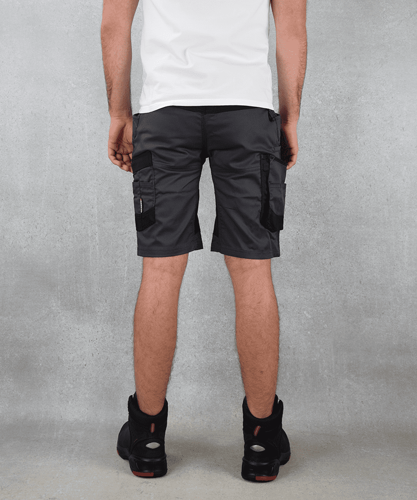 Dassy Axis korte werkbroek | Grijs
