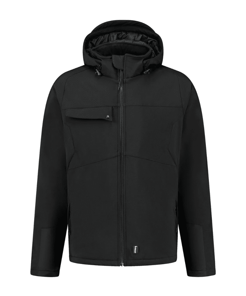 Frost-winterjas-zwart-voorkant Image Workwear winterjas Frost | Zwart
