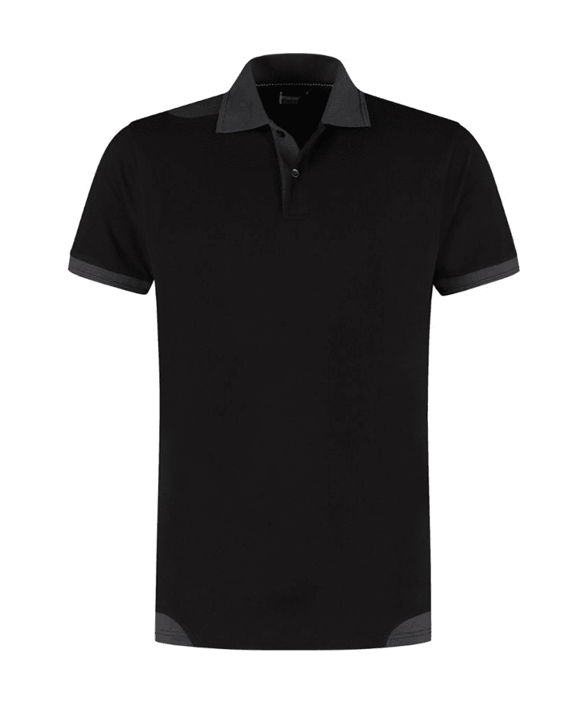 Parker-zwart-grijs-voorkant.png Image workwear Parker 2-tone polo | Zwart/Grijs