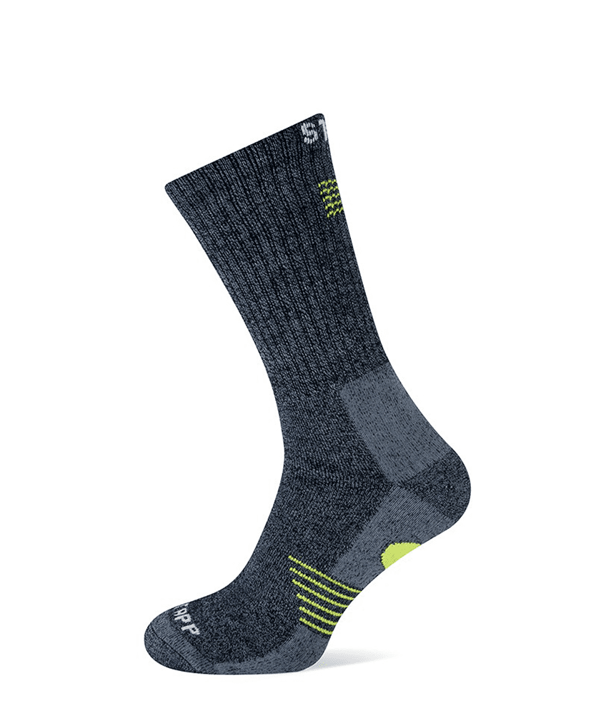 Werksokken Stapp Bamboo grijs | Geel