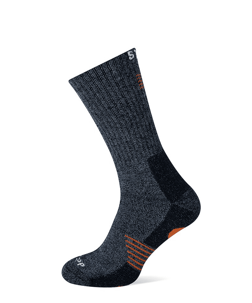 Werksokken Stapp Bamboo grijs | Oranje