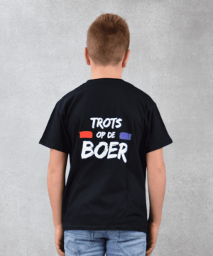 Trots op de boer T-Shirt kinderen | Zwart