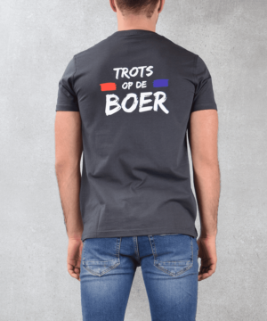 Trots op de boer T-Shirt | Todd Grijs