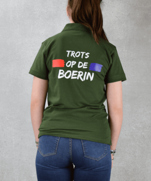 Trots op de boerin polo | Groen