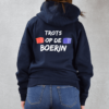 TODBin-shaddy-donker-blauw-achterkant.png Trots op de boerin hoodie dames | Donker blauw