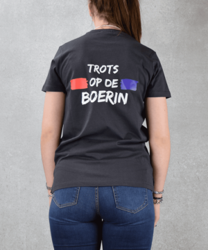 Trots op de boerin T-Shirt | Todd Grijs