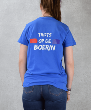 Trots op de boerin T-Shirt | Todd Royal blue