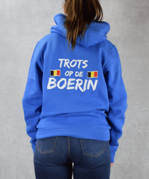Trots op de boerin hoodie dames België | Royal blue