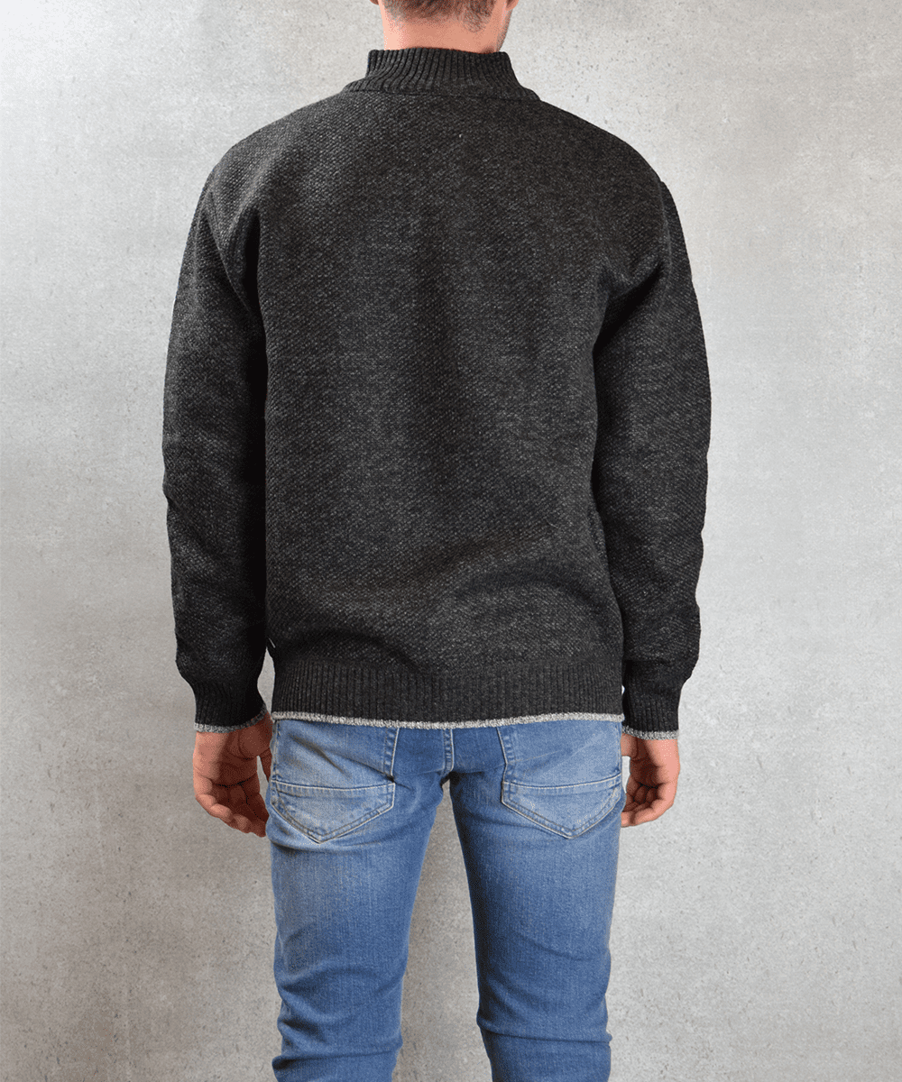 Terrax sweater met hoge kraag
