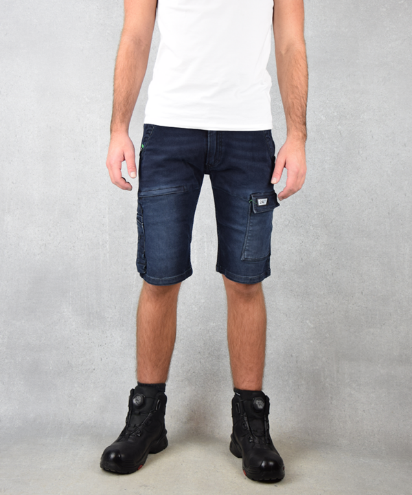 247 Jeans Jaguar W86 korte broek | Blauw/zwart
