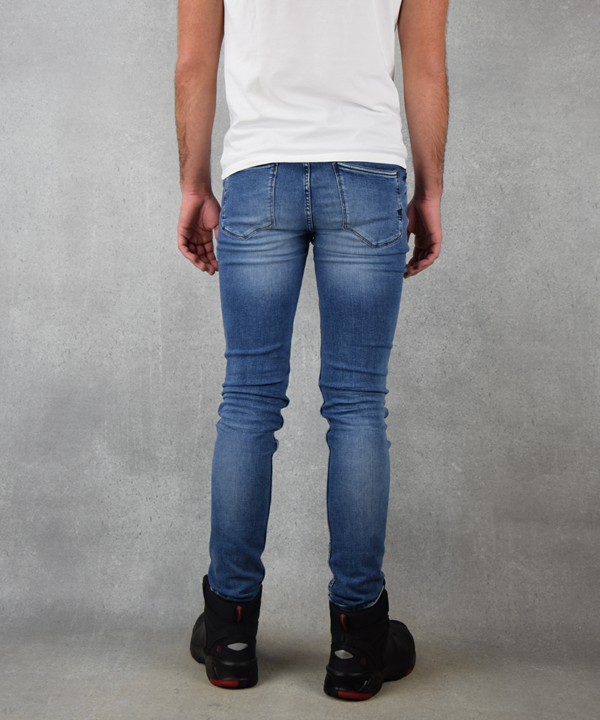 Werkspijkerbroek 247 Jeans Palm skinny SK74 | Blauw