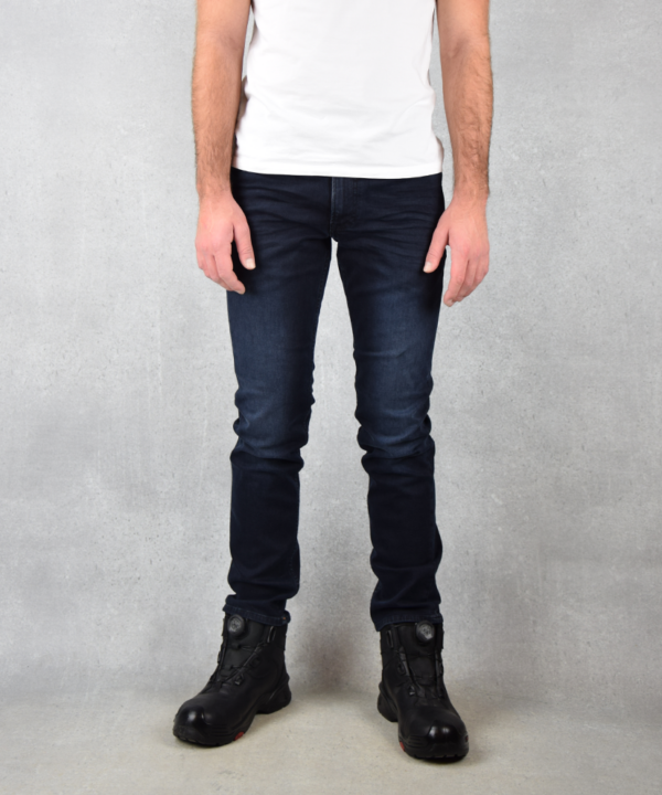 Werkspijkerbroek 247 Jeans Palm Slim SL52 | Blauw/zwart