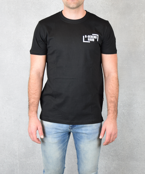 B-oerend hard T-shirt zwart voorkant B-oerend hard T- shirt | Zwart
