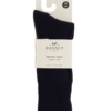Basset Merino wollen sokken casual | Donkerblauw