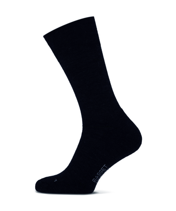Basset Merino wollen sokken casual | Donkerblauw