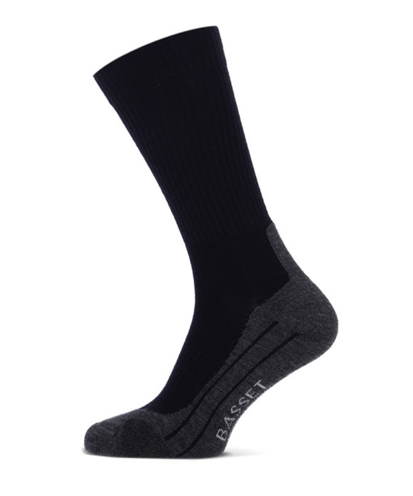 Basset Merino wollen sokken outdoor | Donkerblauw
