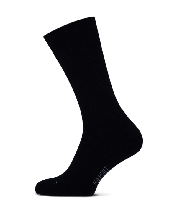 Basset Merino wollen sokken casual | Zwart