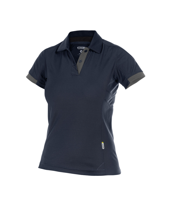 Dames polo Dassy Traxion donker blauw voorkant Dassy Traxion polo dames | Nachtblauw