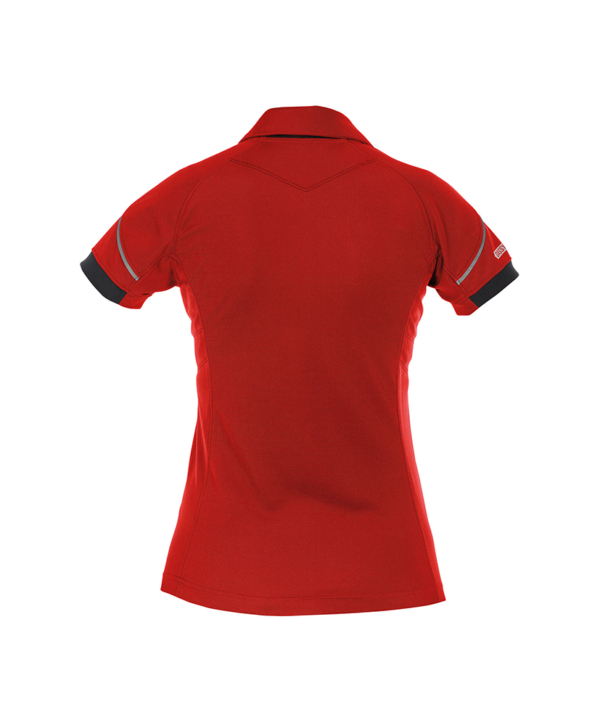 Dames polo Dassy Traxion rood achterkant Dassy Traxion polo dames | Rood