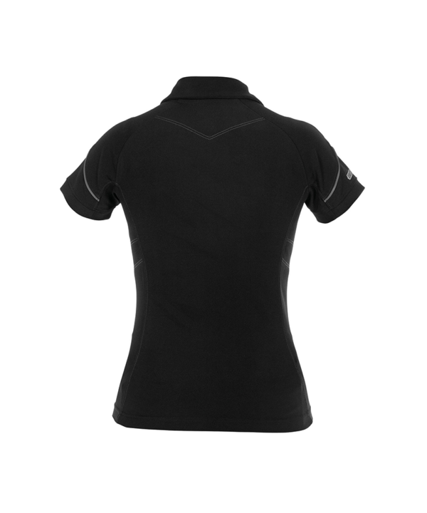 Dames polo Dassy Traxion zwart achterkant Dassy Traxion polo dames | Zwart