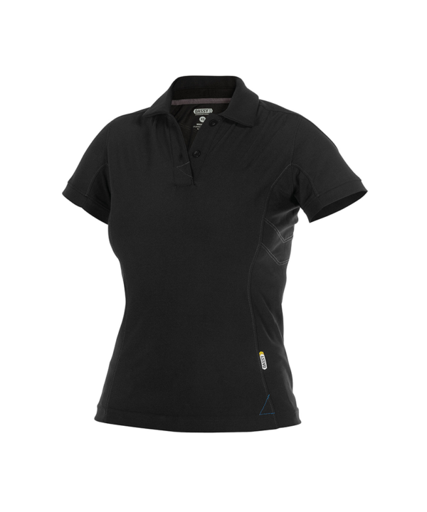Dames polo Dassy Traxion zwart voorkant Dassy Traxion polo dames | Zwart