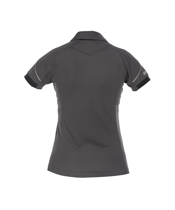 Dames polo traxion grijs achterkant Dassy Traxion polo dames | Antracietgrijs