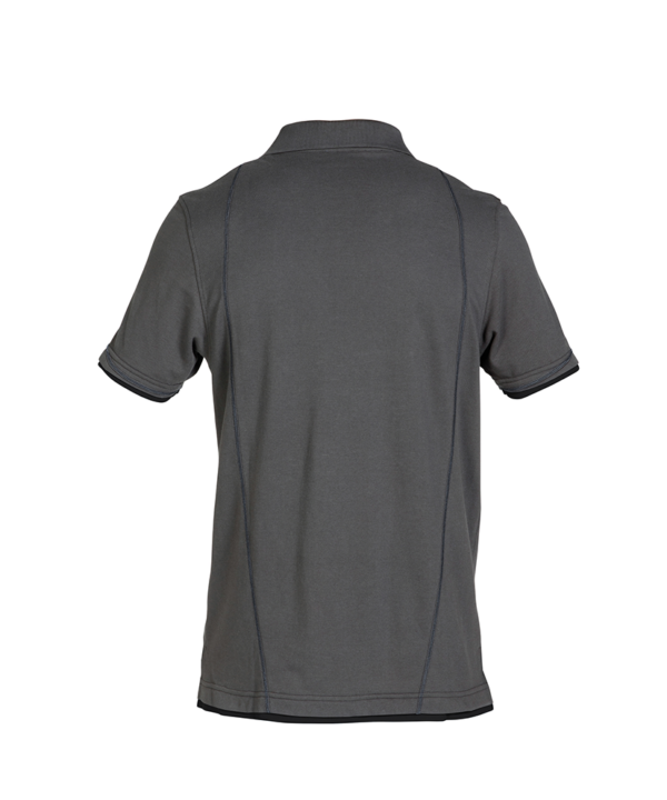 Dassy Orbital polo grijs achterkant Dassy Orbital polo | Antracietgrijs