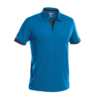 Heren polo Dassy Traxion azur blauw voorkant Dassy Traxion polo | Azuurblauw