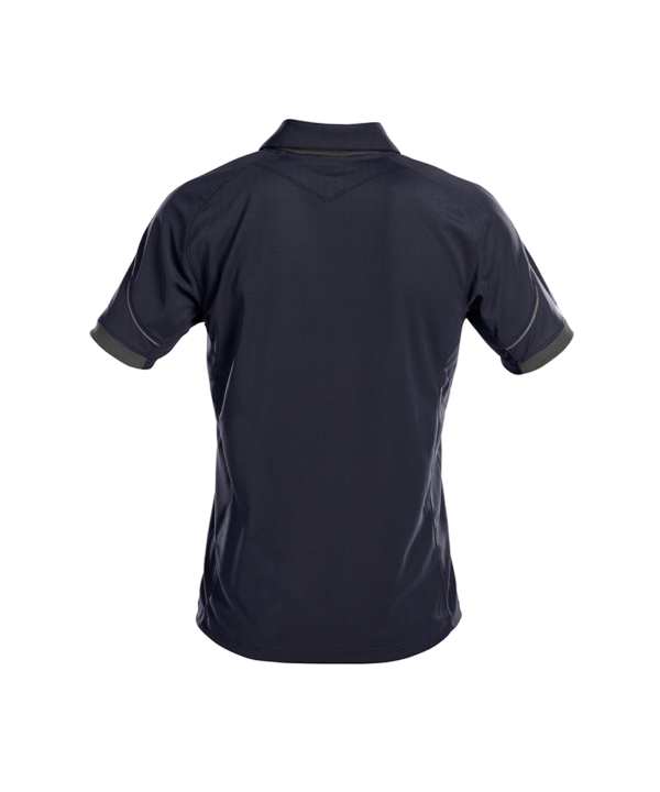 Heren polo Dassy Traxion donker blauw achterkant Dassy Traxion polo | Nachtblauw