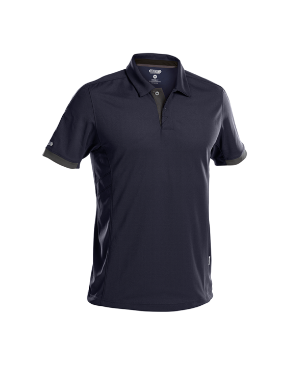 Heren polo Dassy Traxion donker blauw voorkant Dassy Traxion polo | Nachtblauw
