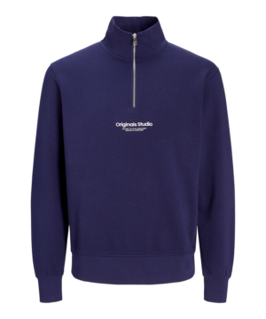 Jack & Jones JORVESTERBRO quarter zip | Donker blauw