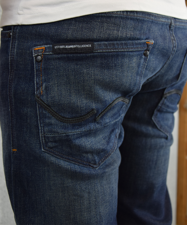 Werkspijkerbroek Jack & Jones Mike  | Donker blauw