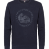 M-3050-SWR342-5090 Voorkant Petrol Industries sweater met logo | Donker blauw