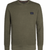 M-350-SWR300 6174 Voorkant Petrol Industries sweater geribd | Groen