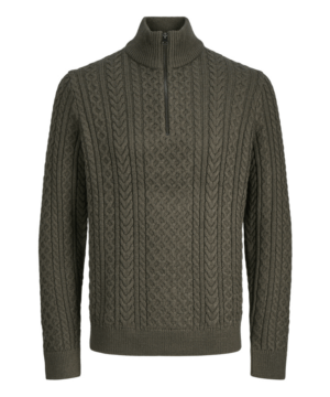 Kabeltrui Groen 1 Jack & Jones gebreide kabeltrui | Groen