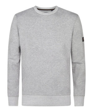 Petrol Industries sweater geribd | Grijs