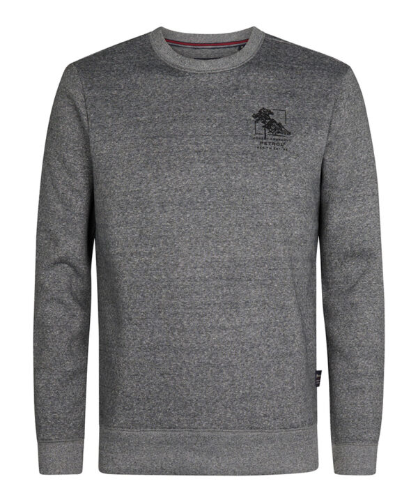 88 Petrol Sweater grijs 04112025 voorkant Petrol Industries sweater | Grijs