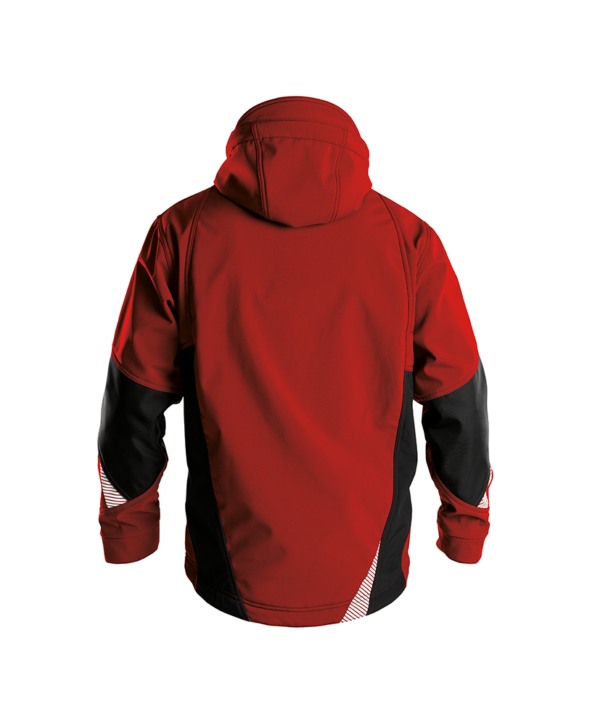 Gravity Achterkant Rood-Zwart Dassy Gravity Next Softshelljas | Rood/zwart