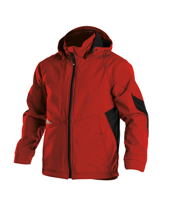 Gravity Voorkant Rood-Zwart Dassy Gravity Next Softshelljas | Rood/zwart