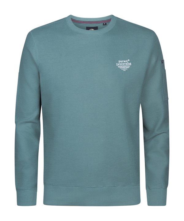 Petrol Industries sweater ronde hals | Oil green