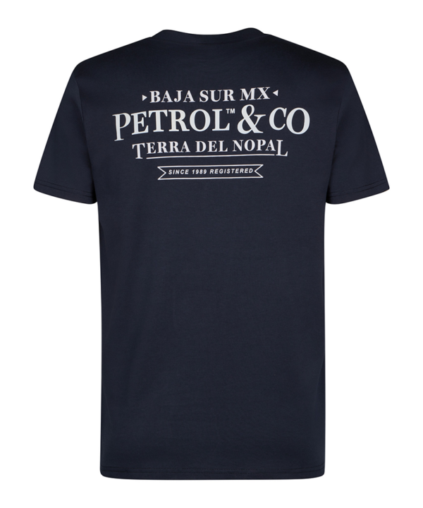 M-1060-TSR745 Navu Blue Achterkant Petrol T-shirt | Donker blauw