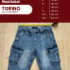 Petrol Torino Cargo korte broek | Zwart