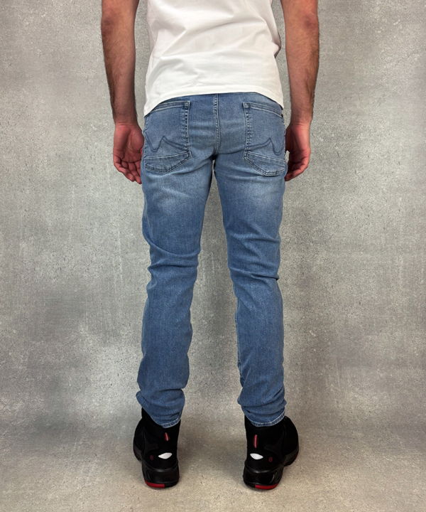 Werkspijkerbroek Petrol Seaham | Blauw