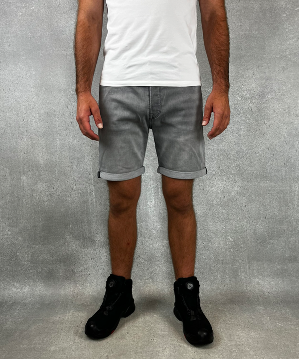 Jack & Jones Rick korte broek Grijs voorkant 2 Jack & Jones Rick korte broek | Grijs