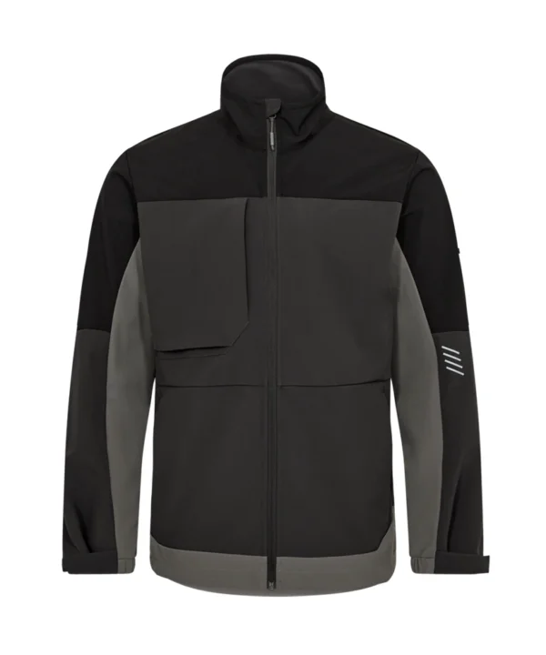 Engel Entire softshell jack | Antracietgrijs/zwart